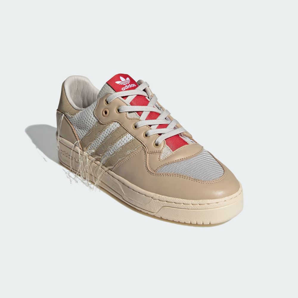 Basket Adidas Rivalry Low Extra Butter Marron Blanche Rouge Homme | THK-00821796