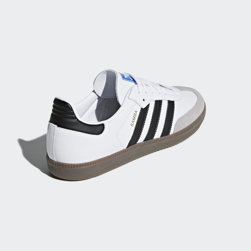 Basket Adidas Samba OG Blanche Noir Homme | HSL-81046741