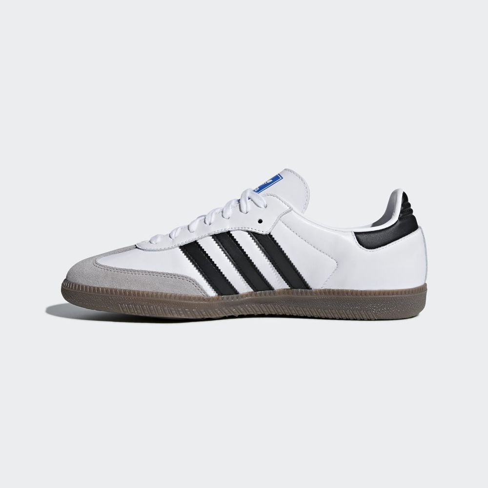 Basket Adidas Samba OG Blanche Noir Homme | HSL-81046741