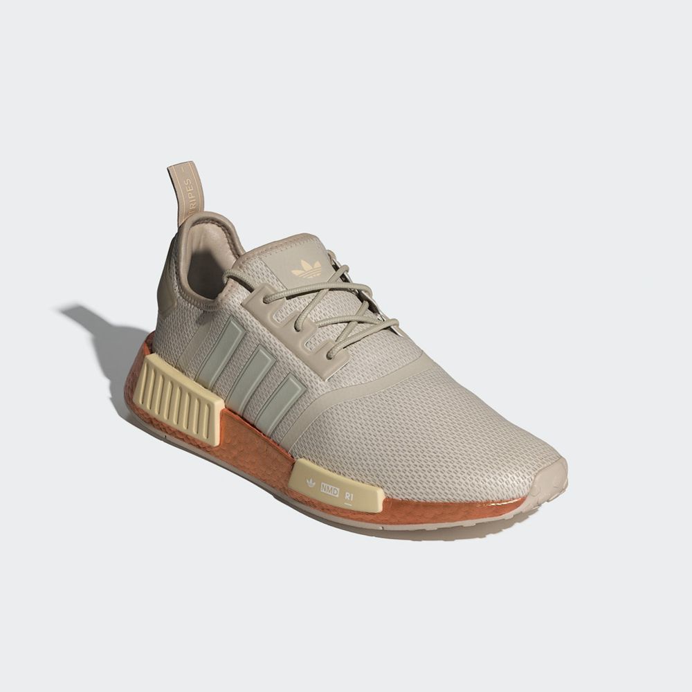 Basket Adidas NMD_R1 Beige Homme | RQX-48043430