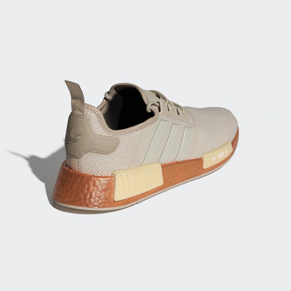 Basket Adidas NMD_R1 Beige Homme | RQX-48043430