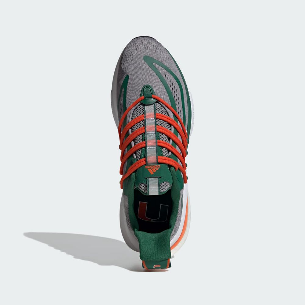 Basket Adidas Miami Alphaboost V1 Grise Vert Orange Homme | KCA-74035816