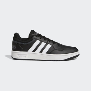 Basket Adidas Hoops 3.0 Low Classic Vintage Noir Blanche Grise Homme | XDL-18501894