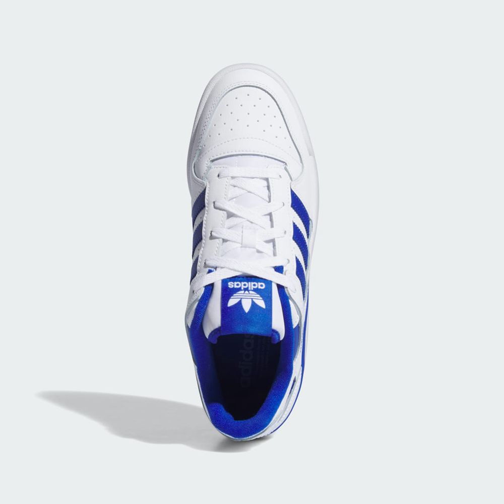 Basket Adidas Forum Low Blanche Bleu Homme | RZQ-72223281