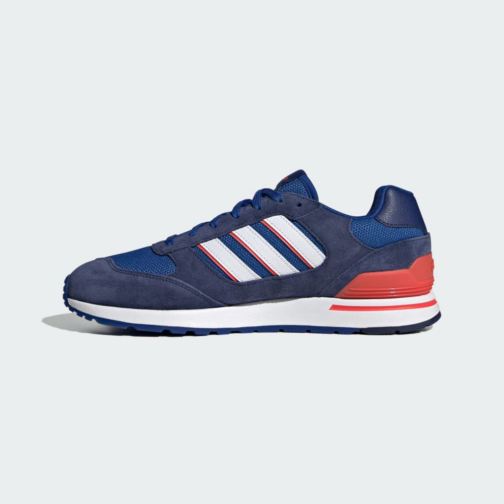 Basket Adidas Run 80s Bleu Blanche Rouge Homme | SRR-40432928