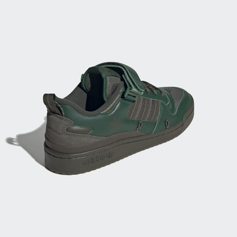 Basket Adidas Forum 84 Camp Low Vert Grise Marron Homme | NEL-08689004