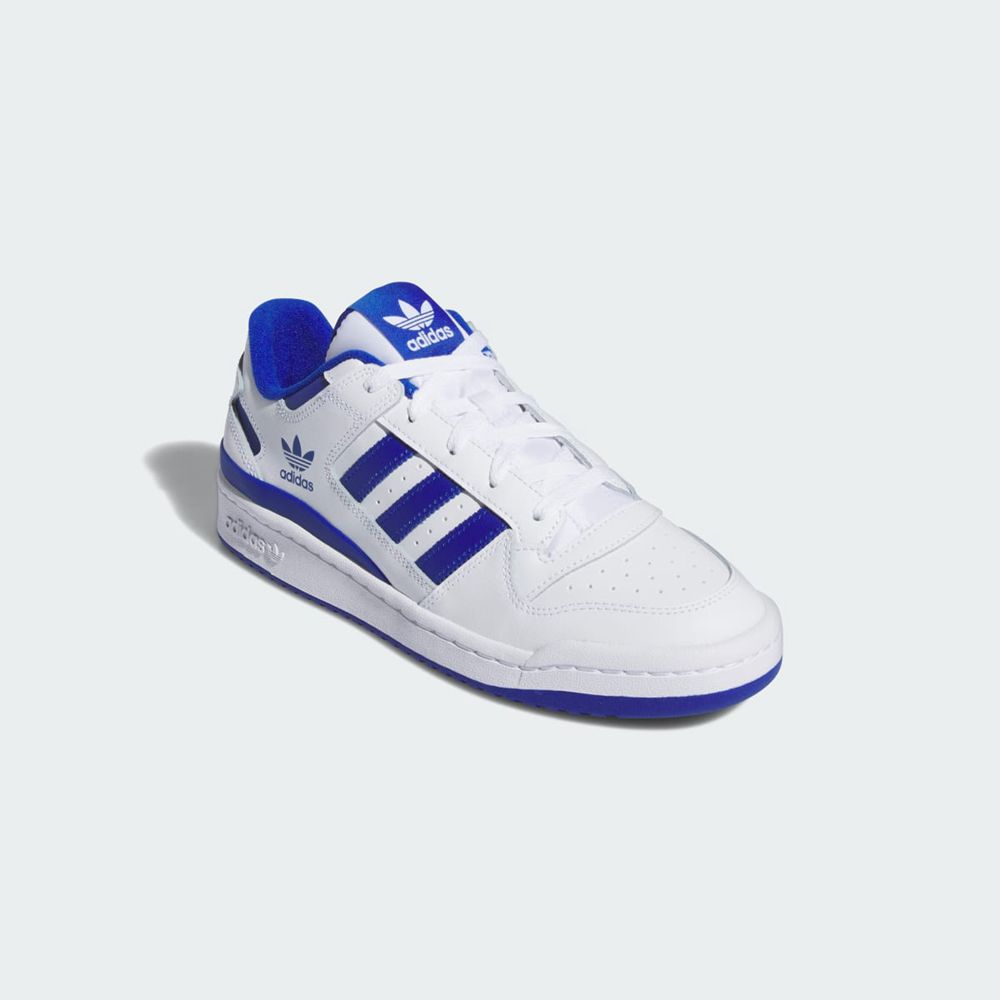 Basket Adidas Forum Low Blanche Bleu Homme | RZQ-72223281