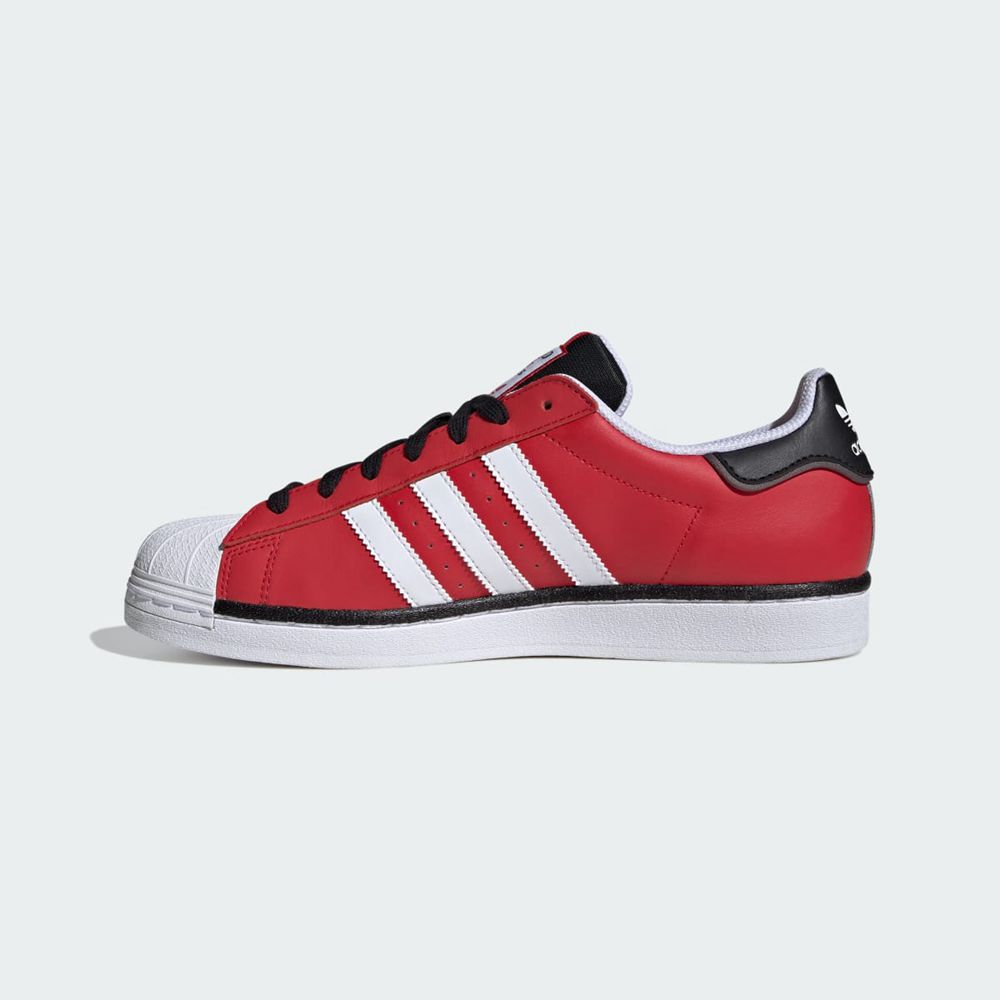 Basket Adidas Superstar Rouge Blanche Grise Homme | EWK-40450137