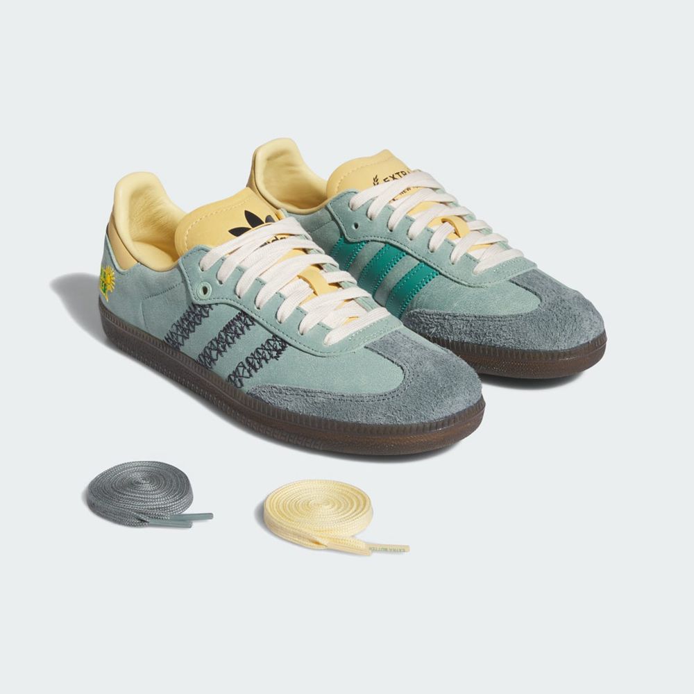 Basket Adidas Adidas x Extra Butter Samba Vert Jaune Homme | JRZ-79990787