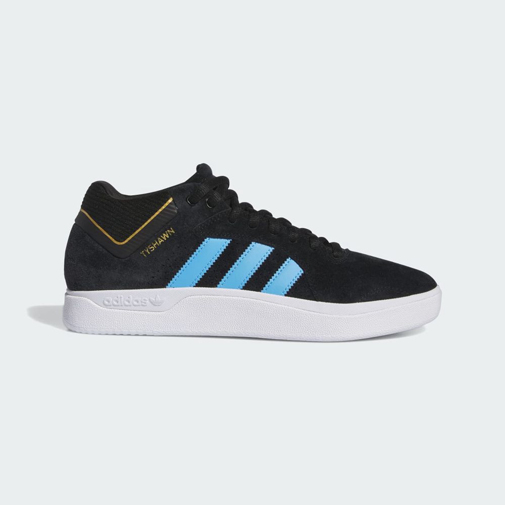 Basket Adidas Tyshawn Noir Grise Bleu Homme | DMM-80300611