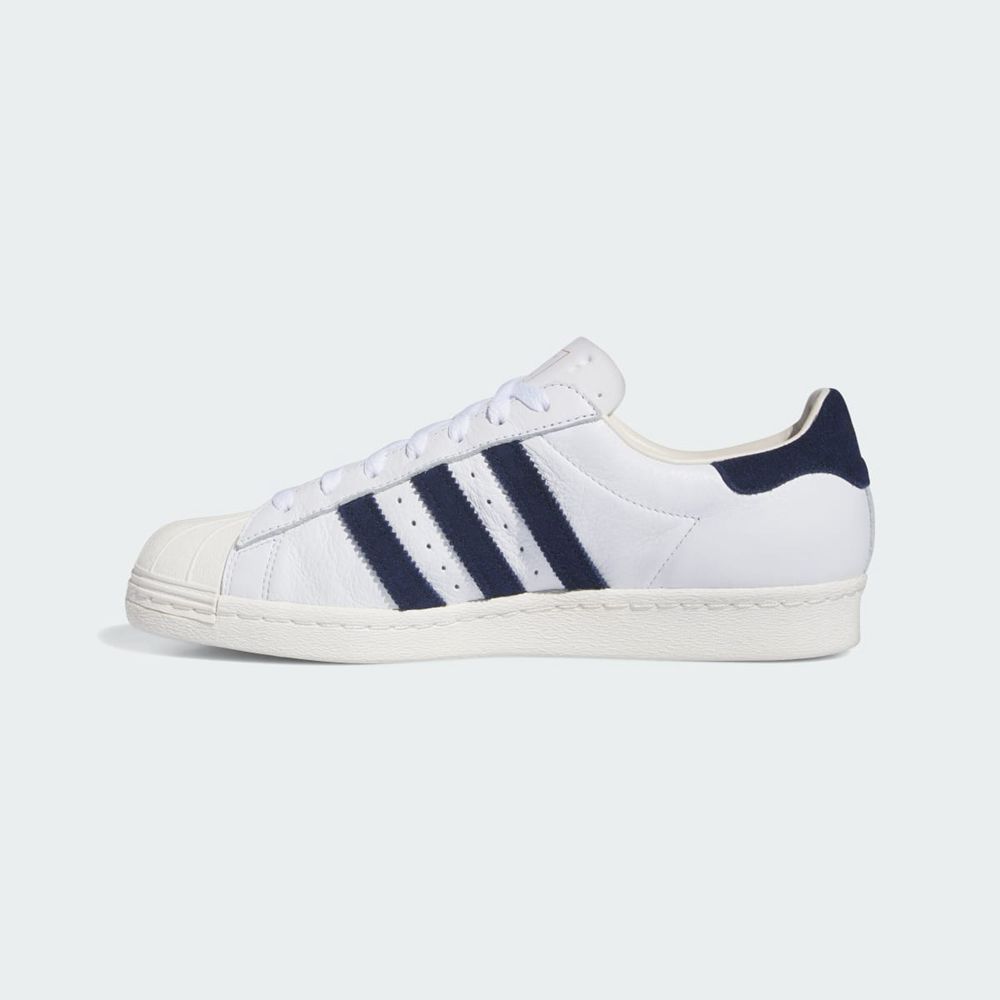 Basket Adidas Pop Trading Co Superstar ADV Blanche Bleu Marine Homme | HPH-40870487