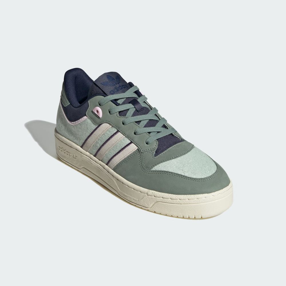 Basket Adidas Rivalry Low 86 Vert Blanche Homme | FJO-36541335