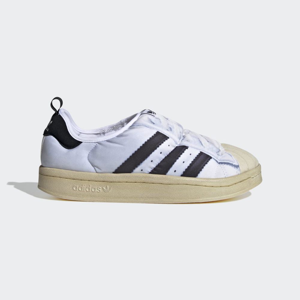 Basket Adidas Puffylette Superstar Blanche Noir Homme | KJS-79985655