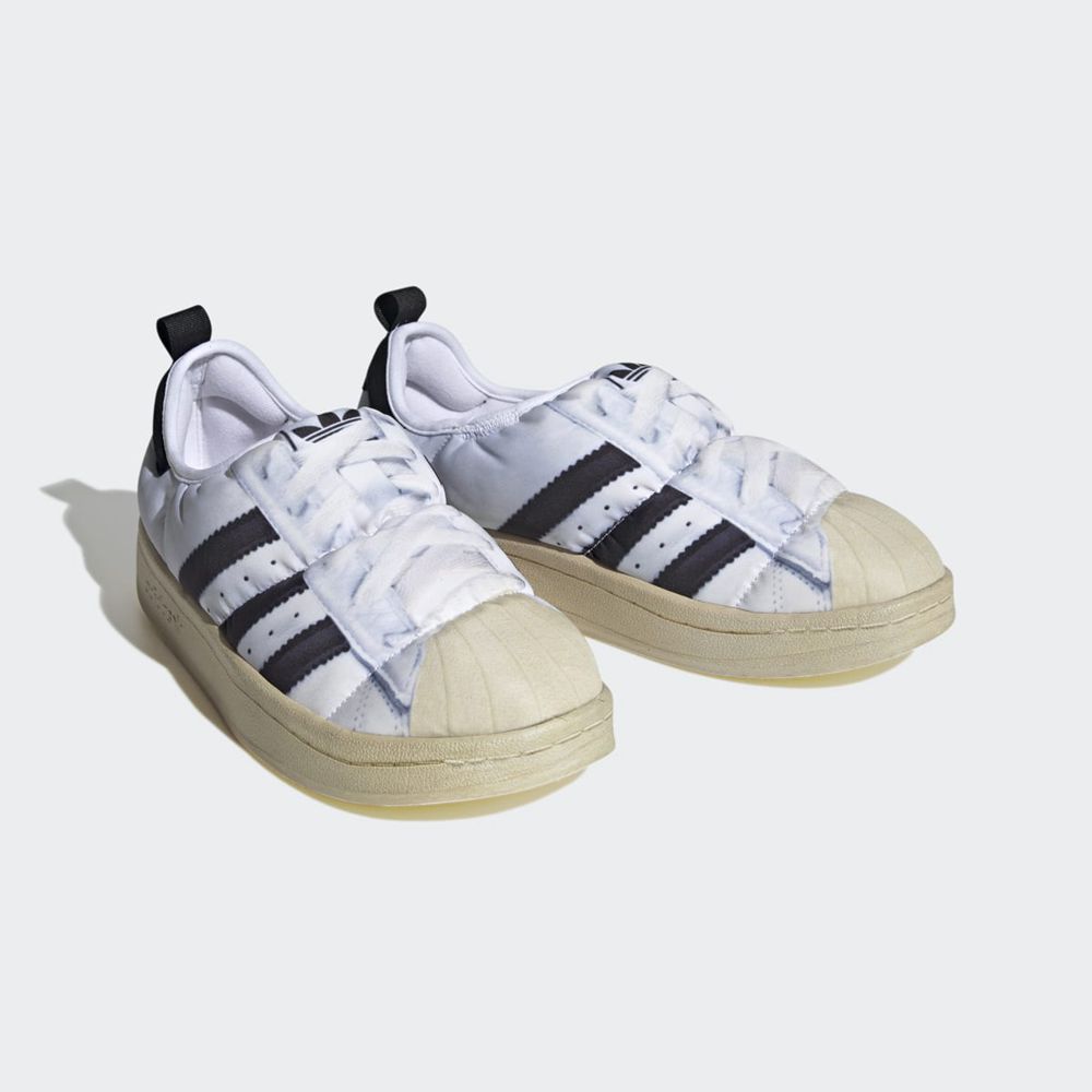 Basket Adidas Puffylette Superstar Blanche Noir Homme | KJS-79985655