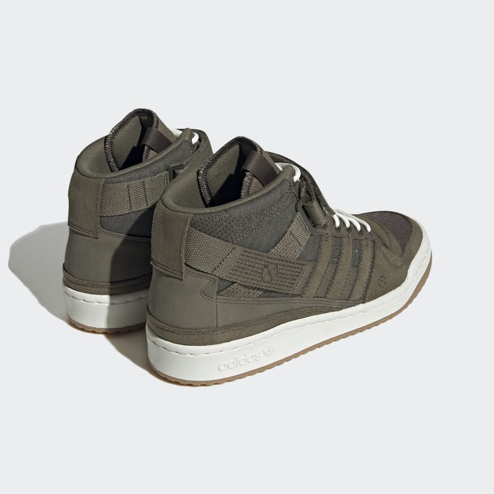 Basket Adidas Forum Parley Vert Olive Blanche Homme | QNY-70449966