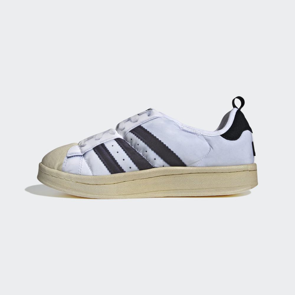 Basket Adidas Puffylette Superstar Blanche Noir Homme | KJS-79985655