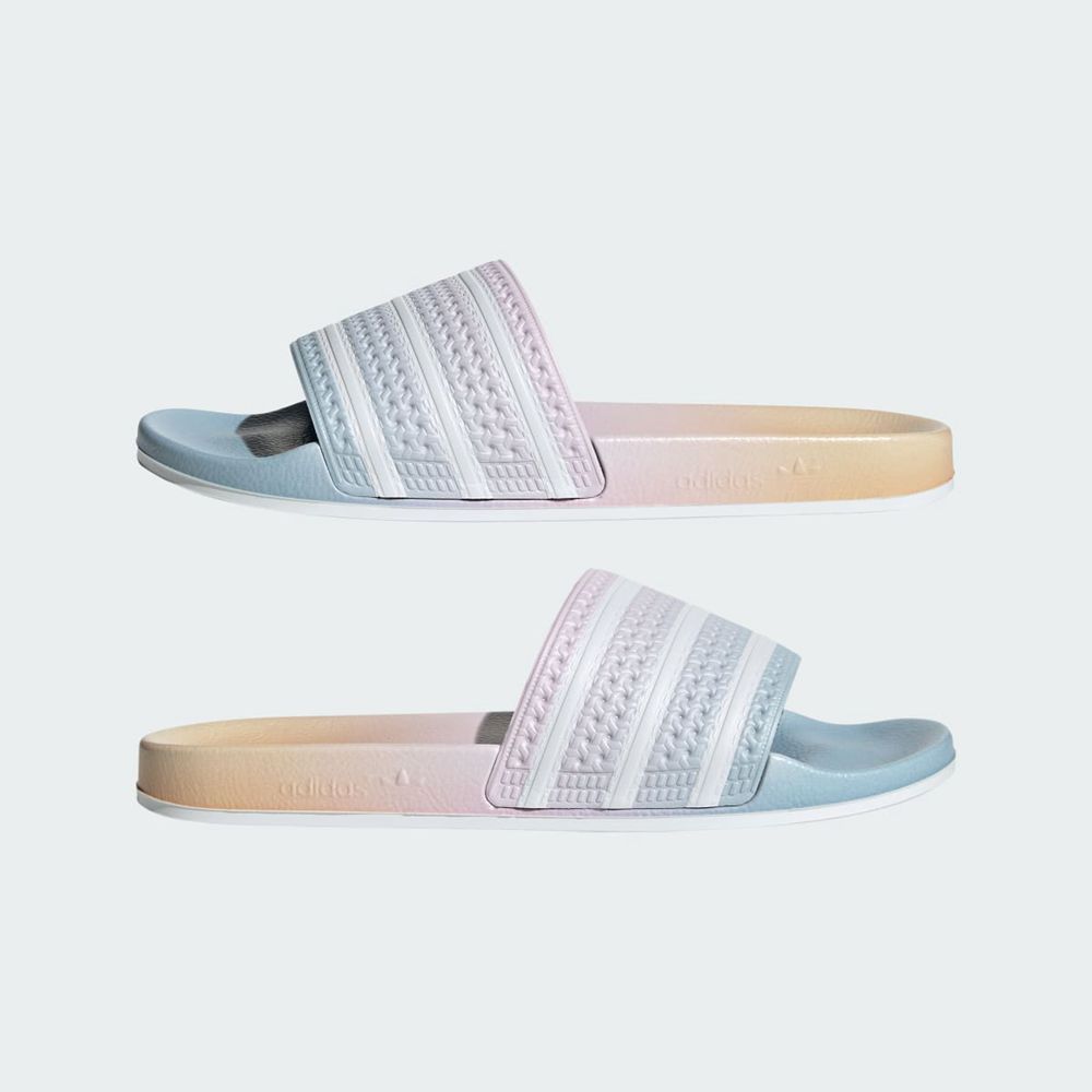 Claquette Adidas Adilette Bleu Blanche Orange Homme | SBF-23492080