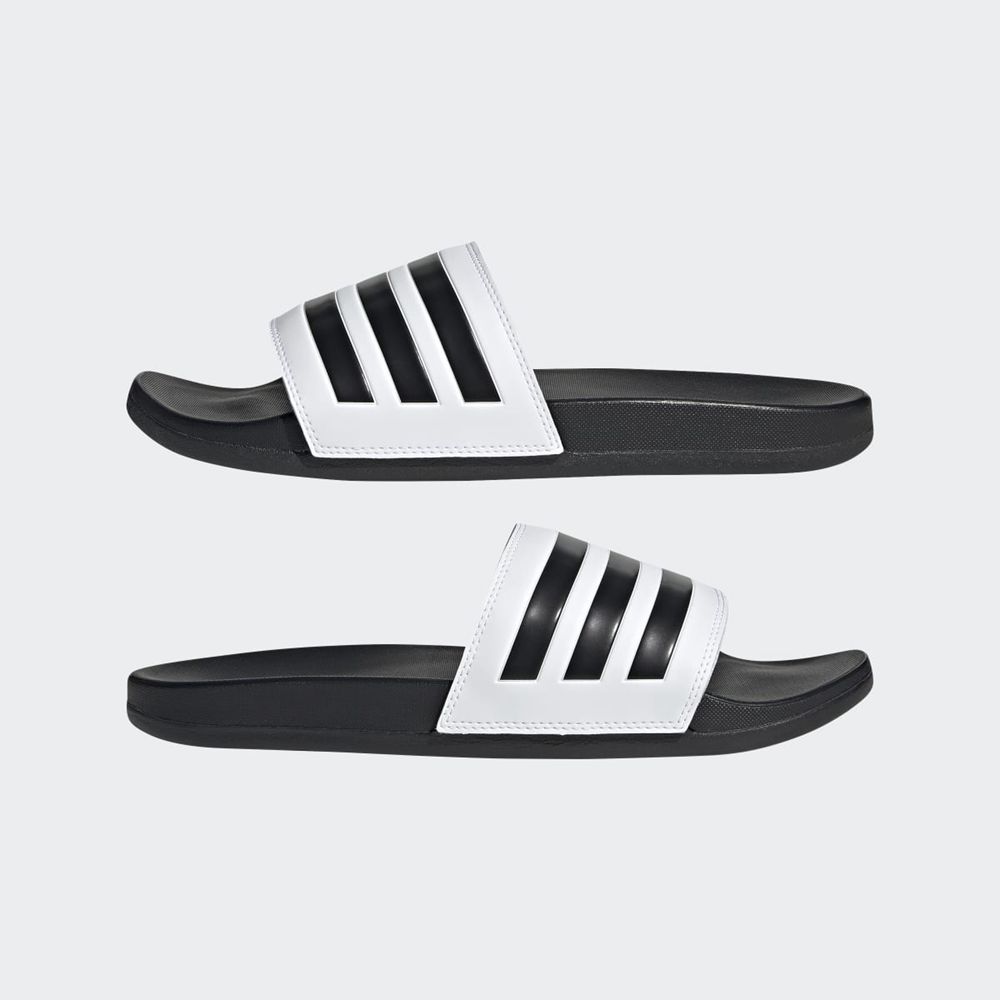 Claquette Adidas Adilette Comfort Blanche Noir Homme | XST-95906711