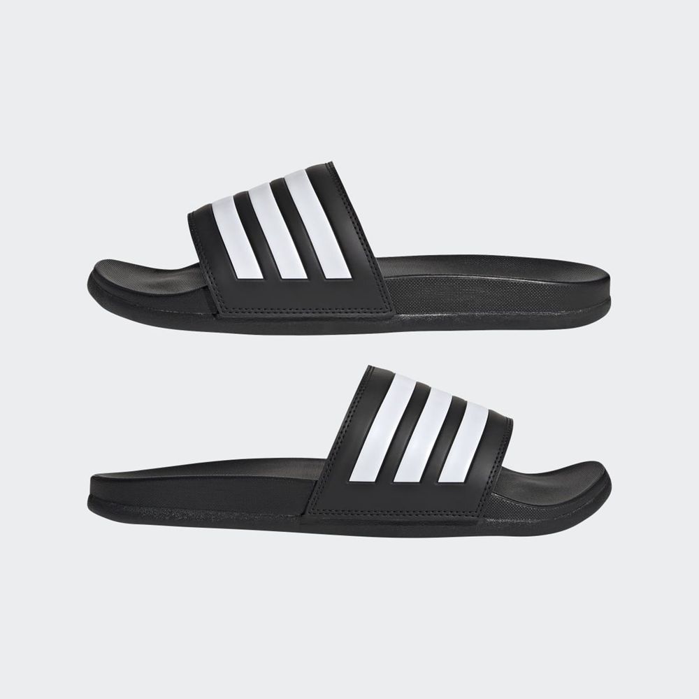 Claquette Adidas Adilette Comfort Noir Blanche Homme | AYR-91053615