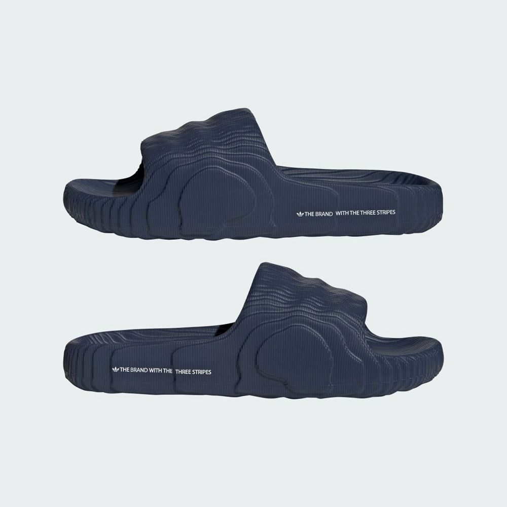 Claquette Adidas Adilette 22 Bleu Blanche Homme | KWS-61371143