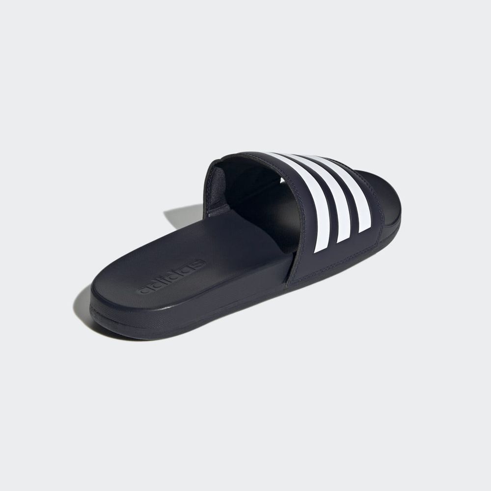 Claquette Adidas Adilette Comfort Bleu Marine Blanche Homme | XCW-96091583