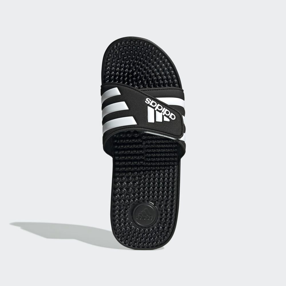 Claquette Adidas Adissage Noir Blanche Homme | REX-29882675