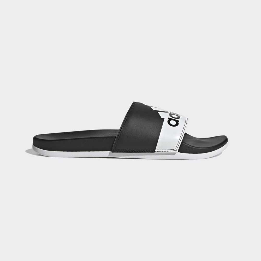 Claquette Adidas Adilette Comfort Noir Blanche Homme | GZS-18789515