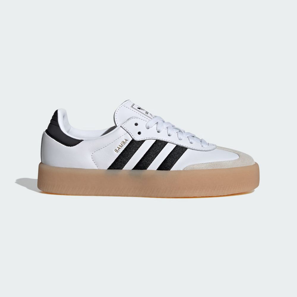 Chaussure Adidas Sambae Blanche Noir Homme | KIF-11032530