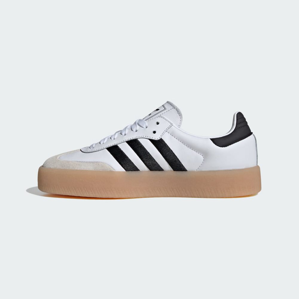 Chaussure Adidas Sambae Blanche Noir Homme | KIF-11032530