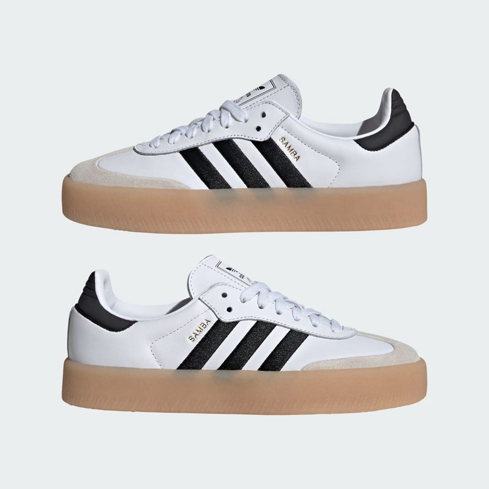 Chaussure Adidas Sambae Blanche Noir Homme | KIF-11032530