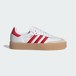 Chaussure Adidas Sambae Blanche Rouge Homme | PVG-31561544