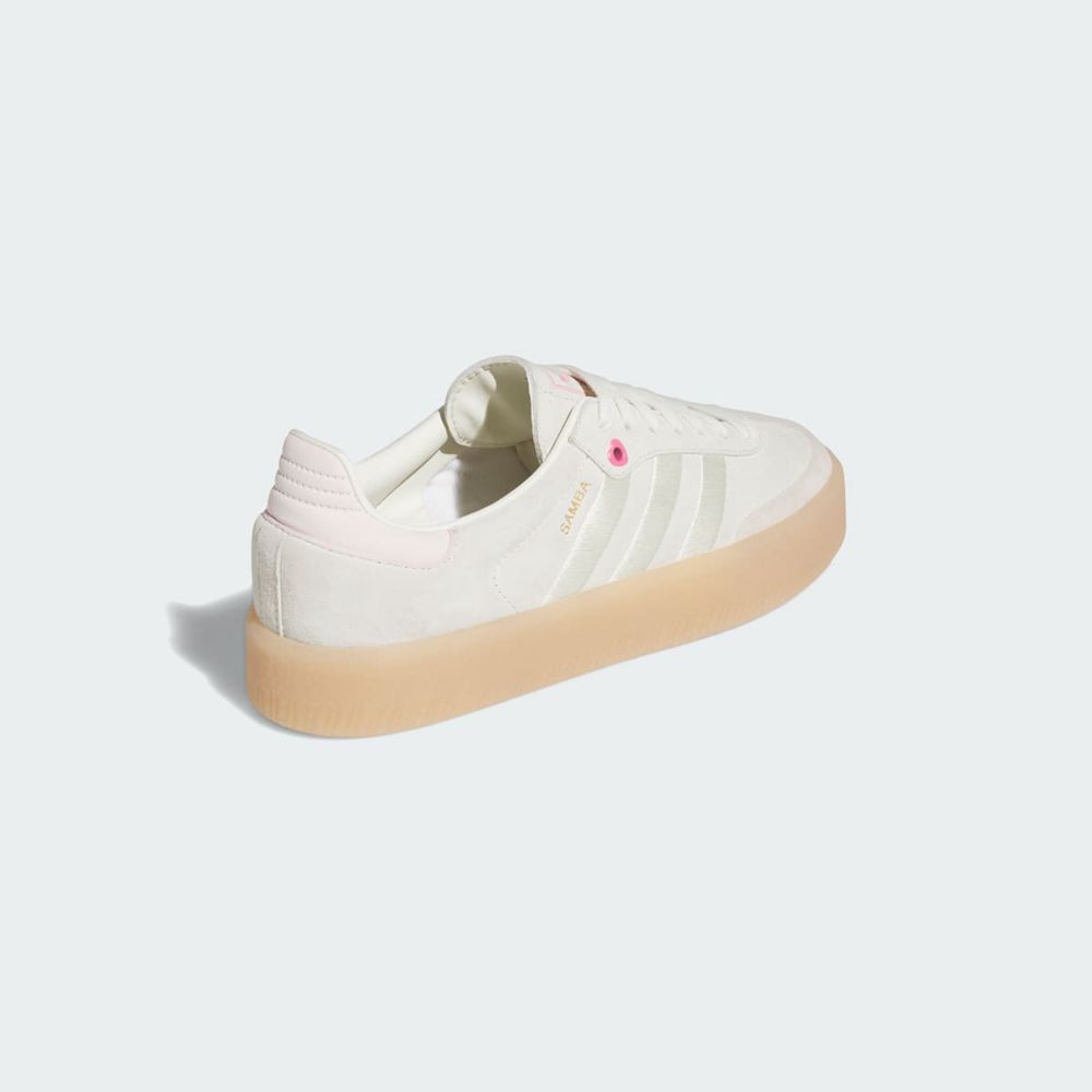 Chaussure Adidas Sambae Blanche Rose Homme | MWX-77180779