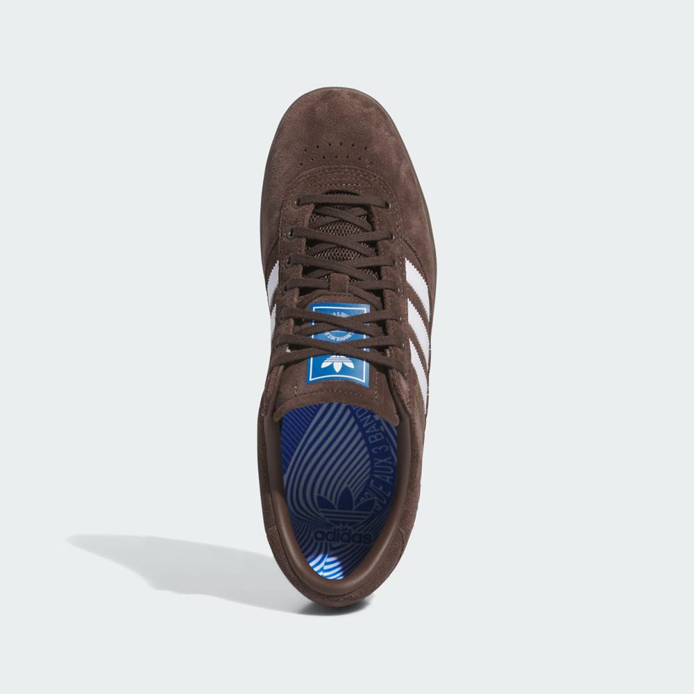 Chaussure Adidas Puig Marron Blanche Bleu Homme | BFP-68408011