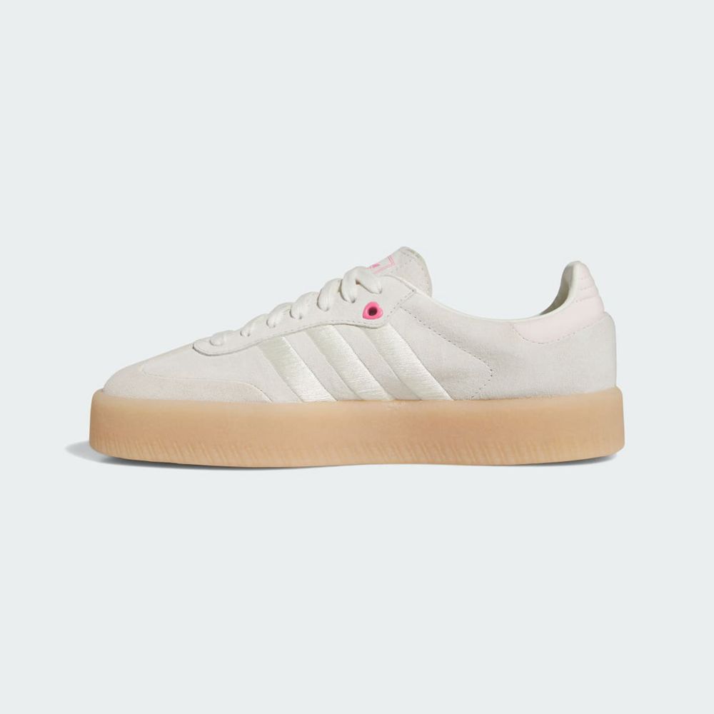 Chaussure Adidas Sambae Blanche Rose Homme | MWX-77180779