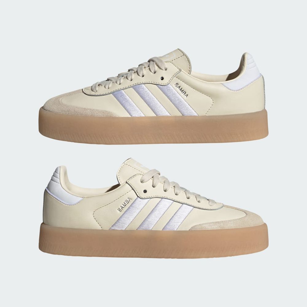 Chaussure Adidas Sambae Blanche Argent Homme | FUT-92599761