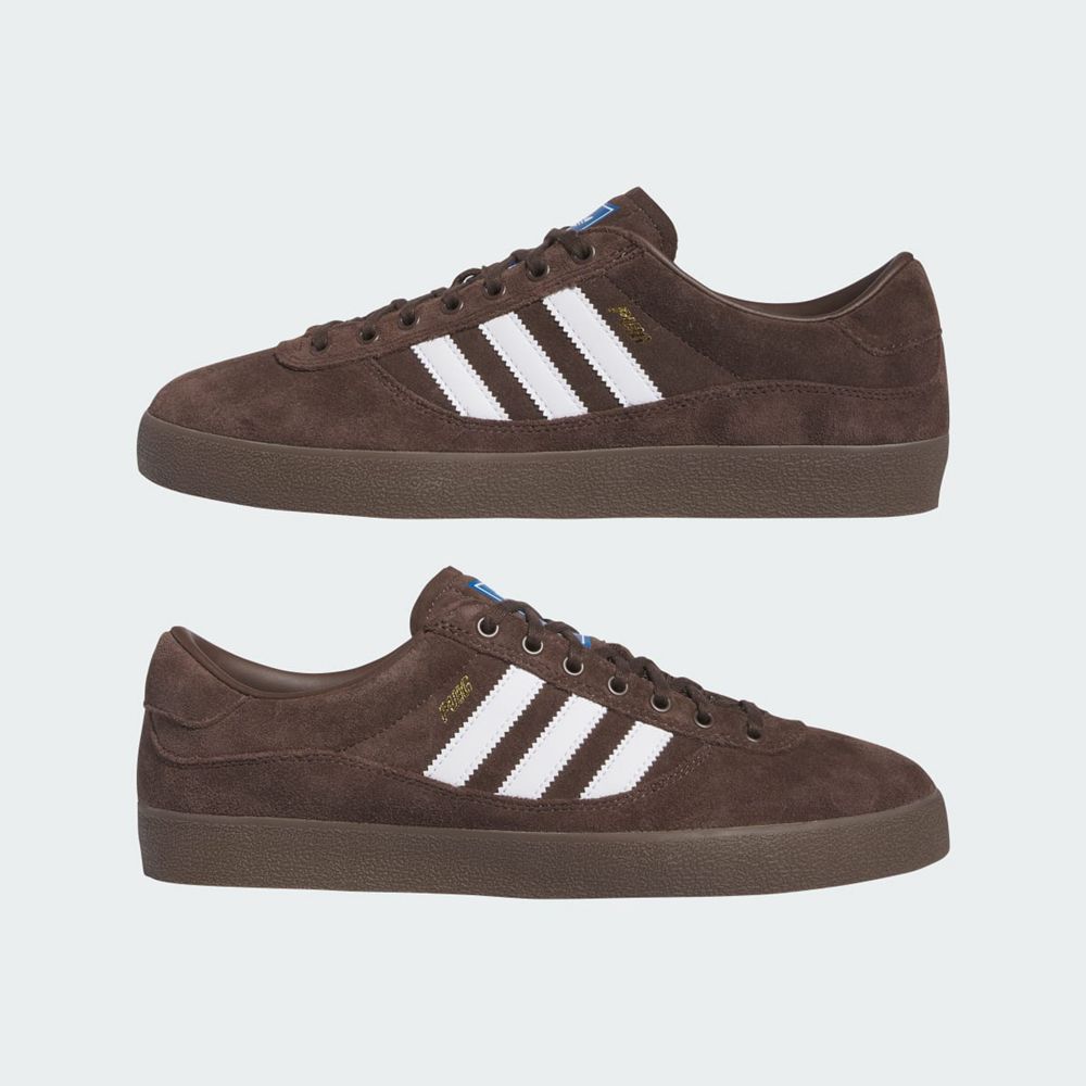 Chaussure Adidas Puig Marron Blanche Bleu Homme | BFP-68408011