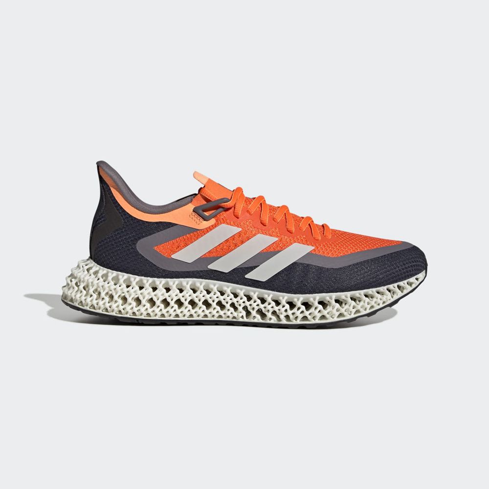 Chaussure Running Adidas 4DFWD 2 Orange Blanche Grise Homme | UBH-50610370