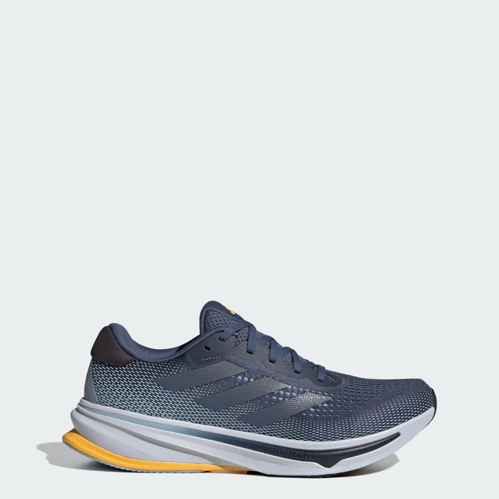 Chaussure Running Adidas Supernova Rise Bleu Marine Grise Jaune Homme | CAL-18123890