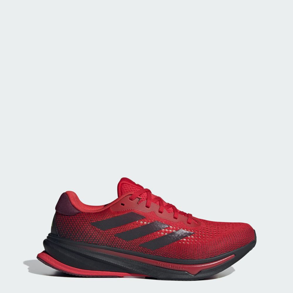 Chaussure Running Adidas Supernova Rise Rouge Noir Vert Homme | AKK-80670732