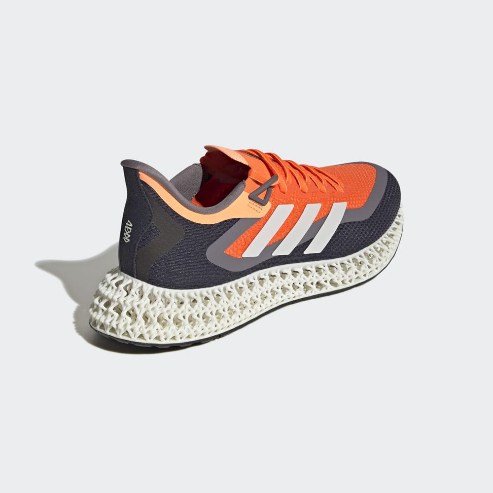 Chaussure Running Adidas 4DFWD 2 Orange Blanche Grise Homme | UBH-50610370