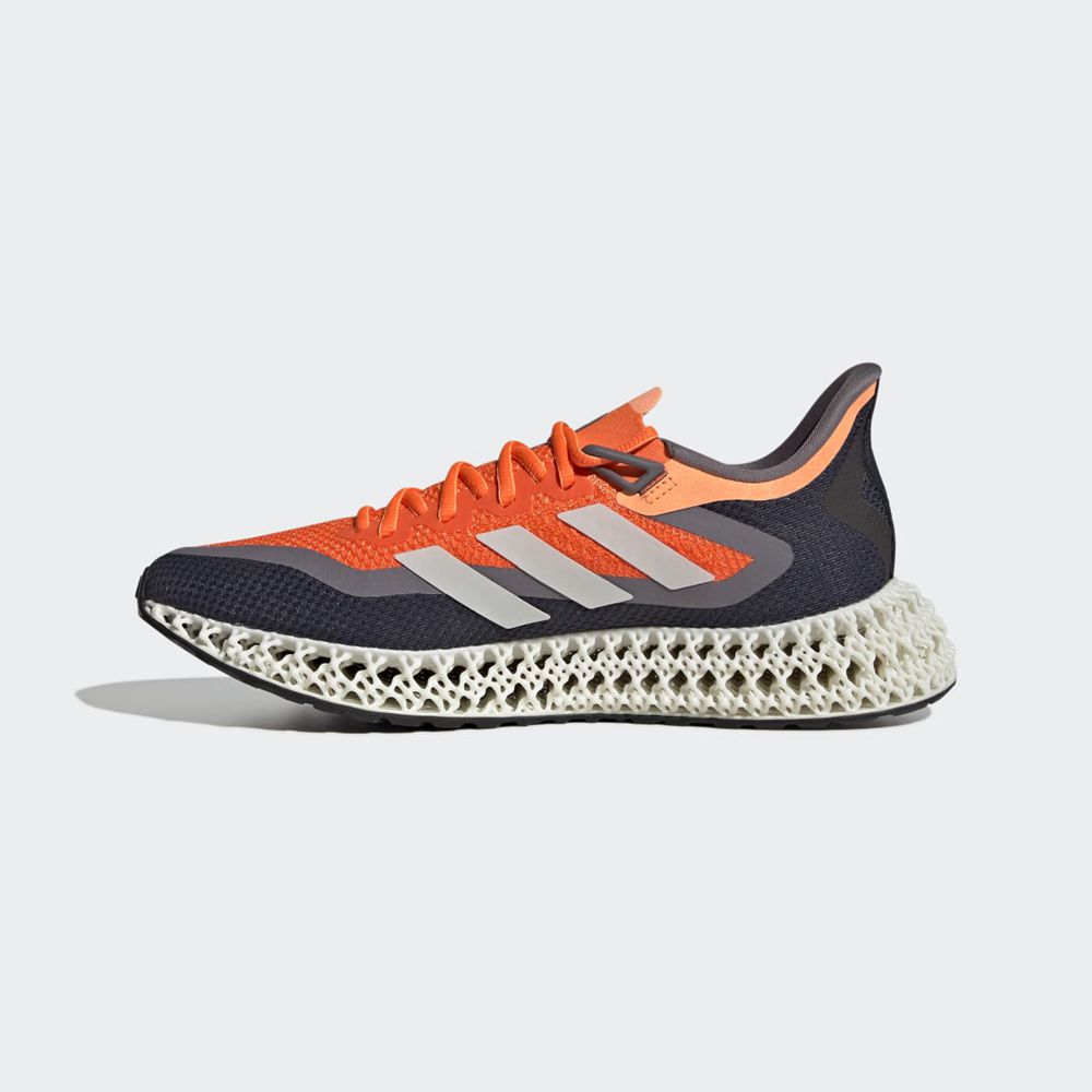 Chaussure Running Adidas 4DFWD 2 Orange Blanche Grise Homme | UBH-50610370