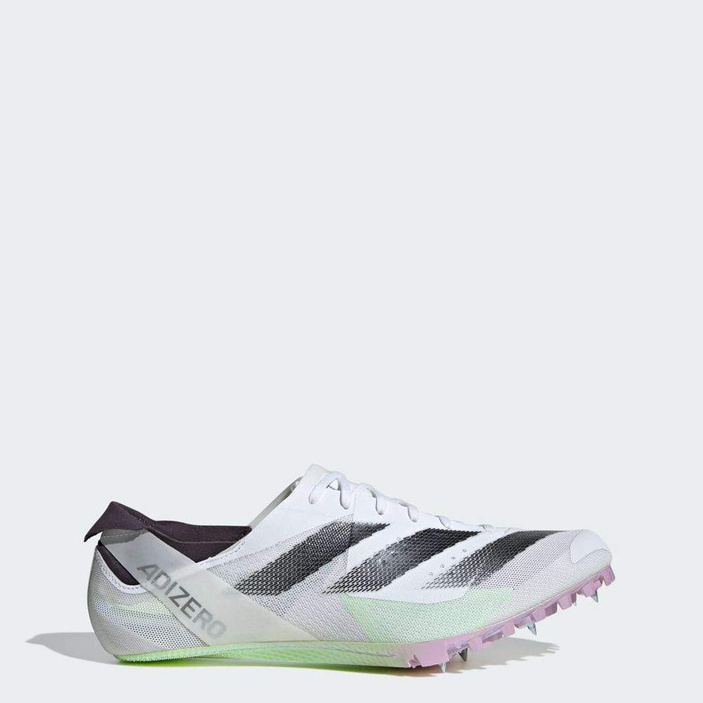 Chaussure Running Adidas Adizero Finesse Track & Field Blanche Noir Vert Homme | PPZ-95980639