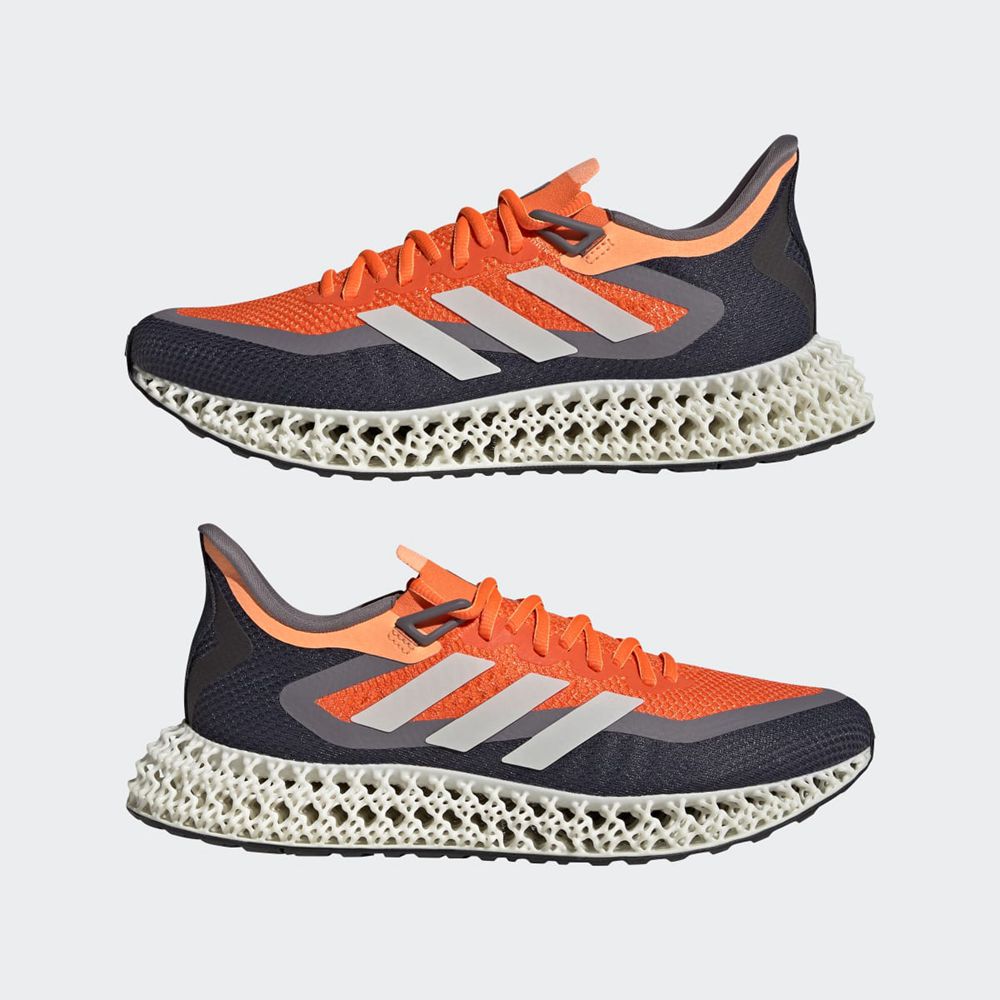 Chaussure Running Adidas 4DFWD 2 Orange Blanche Grise Homme | UBH-50610370