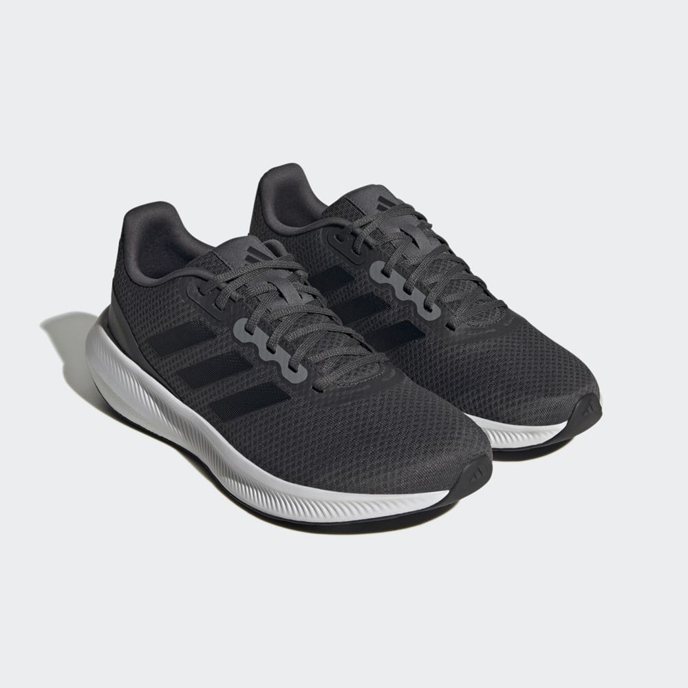 Chaussure Running Adidas Runfalcon Wide 3 Grise Noir Grise Homme | ZHJ-32635689