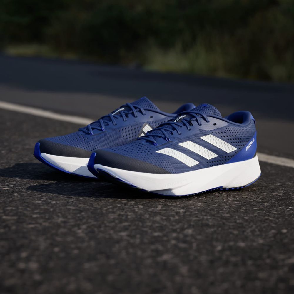 Chaussure Running Adidas Adizero SL Bleu Blanche Homme | NUS-69171927