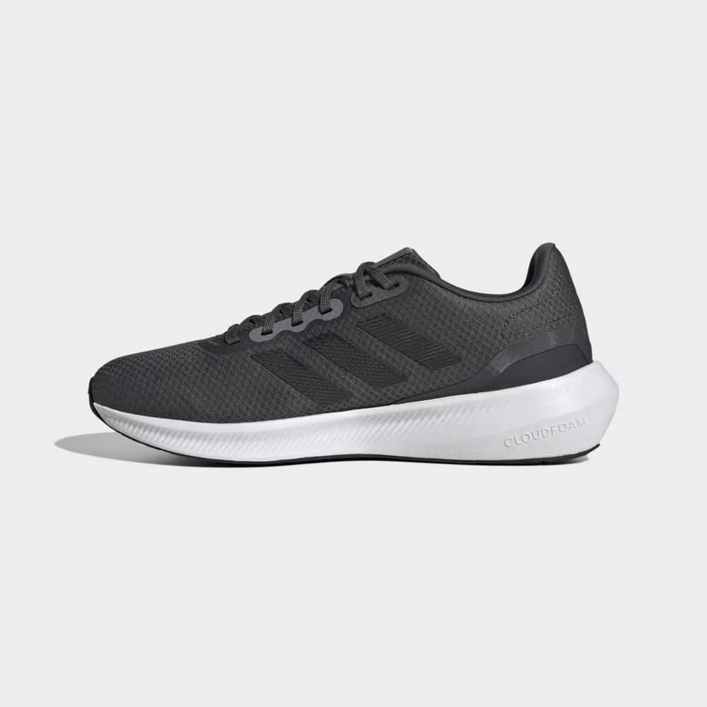 Chaussure Running Adidas Runfalcon Wide 3 Grise Noir Grise Homme | ZHJ-32635689