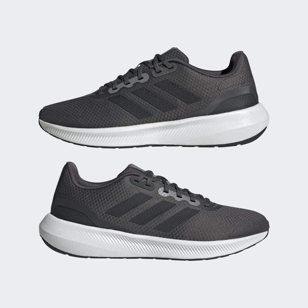 Chaussure Running Adidas Runfalcon Wide 3 Grise Noir Grise Homme | ZHJ-32635689