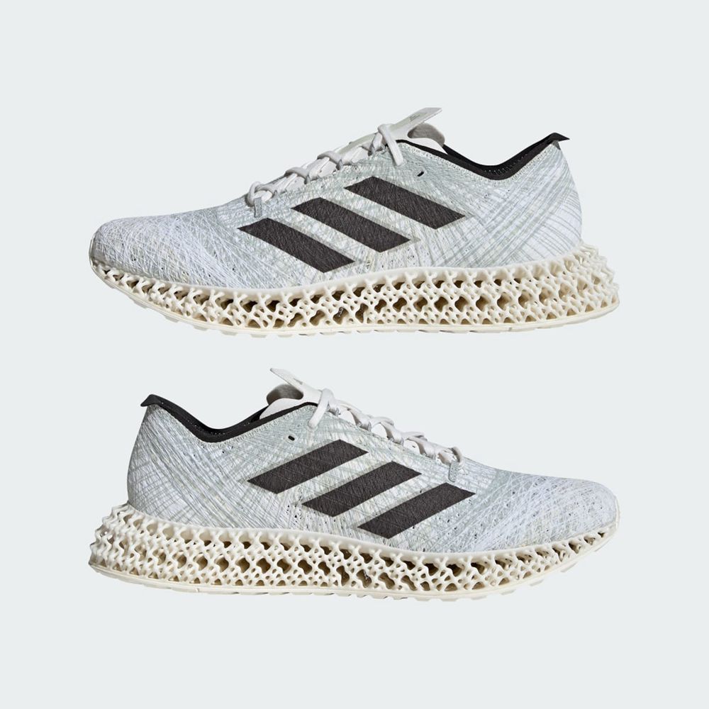 Chaussure Running Adidas 4DFWD x Strung Blanche Grise Argent Homme | NCW-61742080