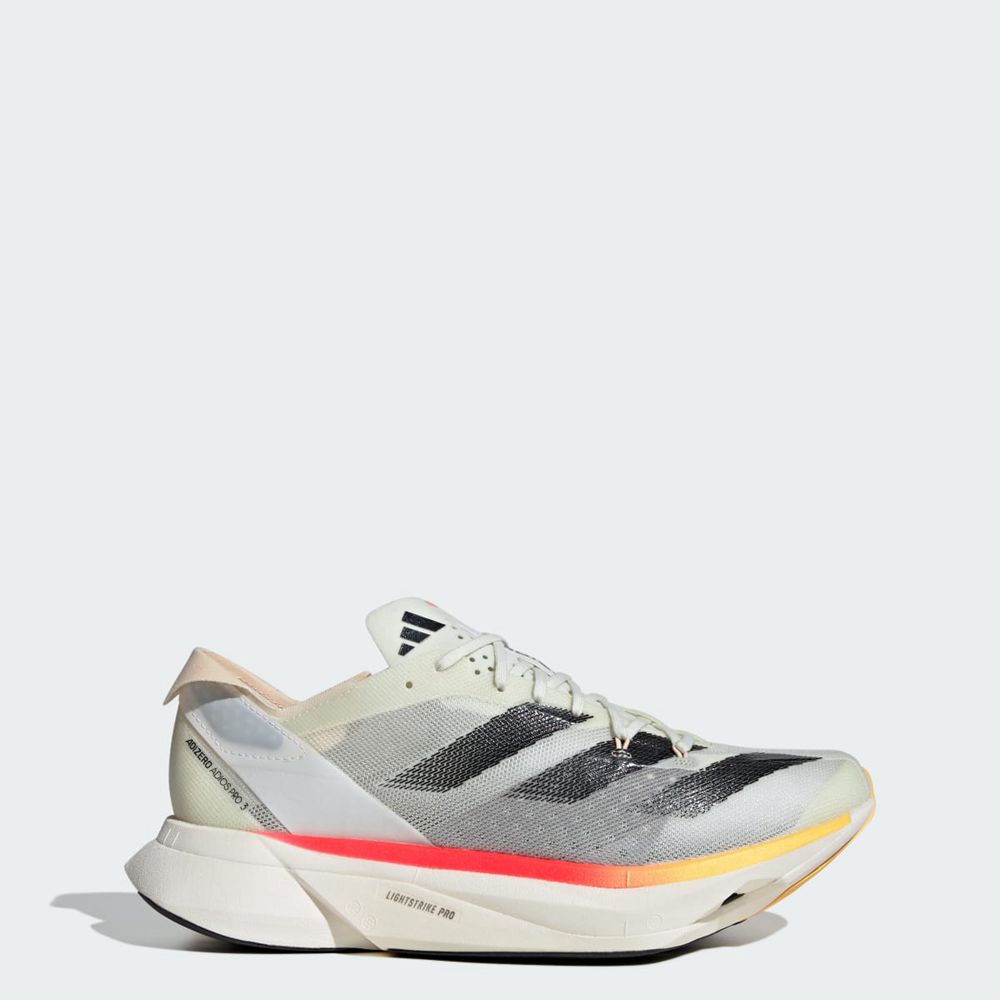 Chaussure Running Adidas Adizero Adios Pro 3 M Blanche Noir Rose Homme | MWF-16811606