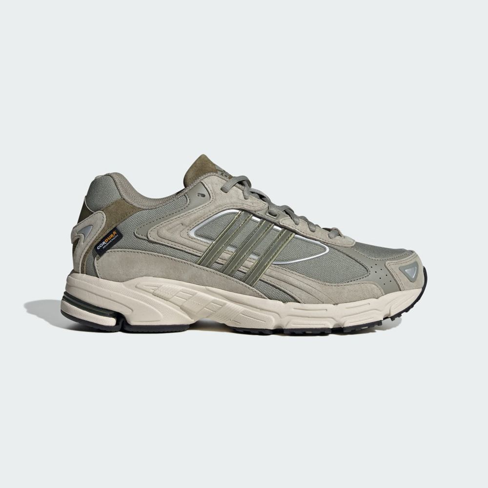 Chaussure Running Adidas Response CL Argent Vert Olive Beige Homme | DZD-49664359